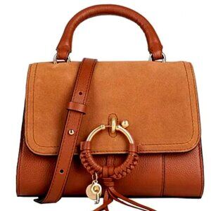 See by Chloe Ladylike Leather Shoulder Bag Caramello Authentic New with Tags